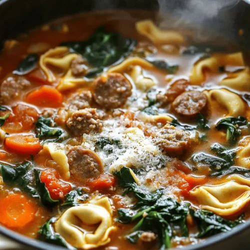 When the chill of winter settles in, there's nothing quite like a warm bowl of soup to bring comfort and satisfaction. Comforting Sausage Tortellini Soup is the perfect antidote to cold weather blues, combining hearty ingredients with robust flavors that warm both the body and soul. This dish embodies the essence of comfort food, not only because it warms you up but also because it envelops you in a sense of home, reminiscent of family gatherings and cozy nights in.