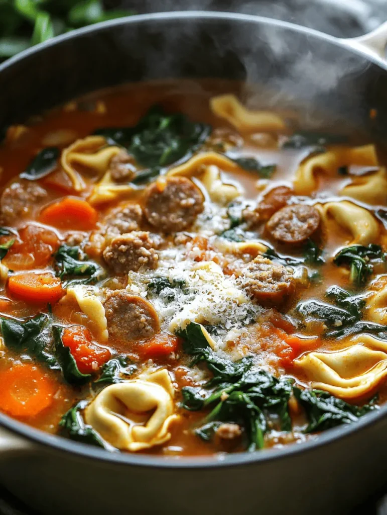 When the chill of winter settles in, there's nothing quite like a warm bowl of soup to bring comfort and satisfaction. Comforting Sausage Tortellini Soup is the perfect antidote to cold weather blues, combining hearty ingredients with robust flavors that warm both the body and soul. This dish embodies the essence of comfort food, not only because it warms you up but also because it envelops you in a sense of home, reminiscent of family gatherings and cozy nights in.