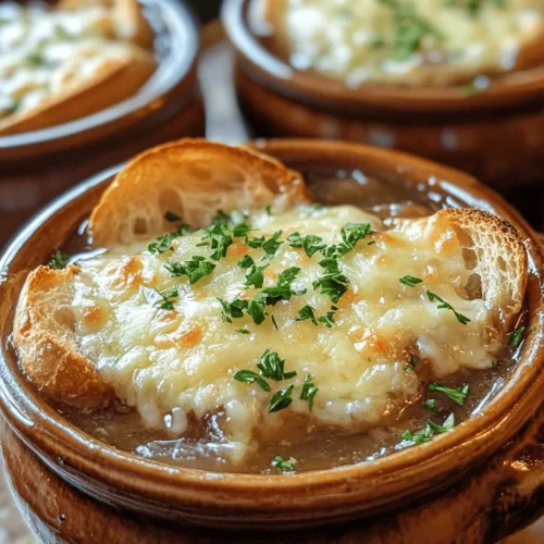 French onion soup has long held a cherished place in the hearts (and stomachs) of food lovers around the world. Its allure lies not only in its deep, robust flavors but also in the warmth and comfort it brings to the table. This classic dish, which highlights the humble onion, transforms simple ingredients into a rich, satisfying experience, making it a favorite in both home kitchens and gourmet restaurants alike.