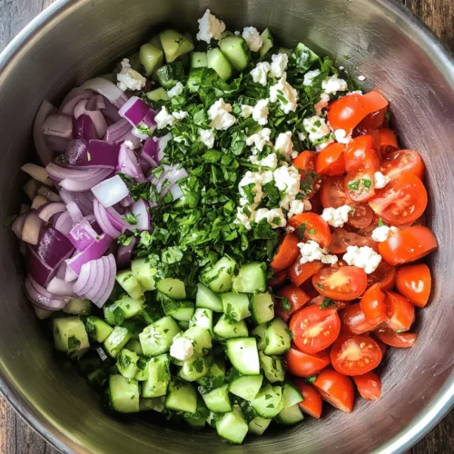 As the temperatures rise and summer approaches, the desire for fresh, light meals becomes more pronounced. Salads, particularly those made with crisp vegetables, are the perfect way to cool down and enjoy the bounty of the season. One standout summer dish is the Refreshing Cucumber Tomato Salad, a vibrant combination of flavors and textures that is as delightful to eat as it is simple to prepare. This salad not only stands out for its taste but also boasts numerous health benefits, making it an ideal choice for those looking to maintain a balanced diet during the warmer months.