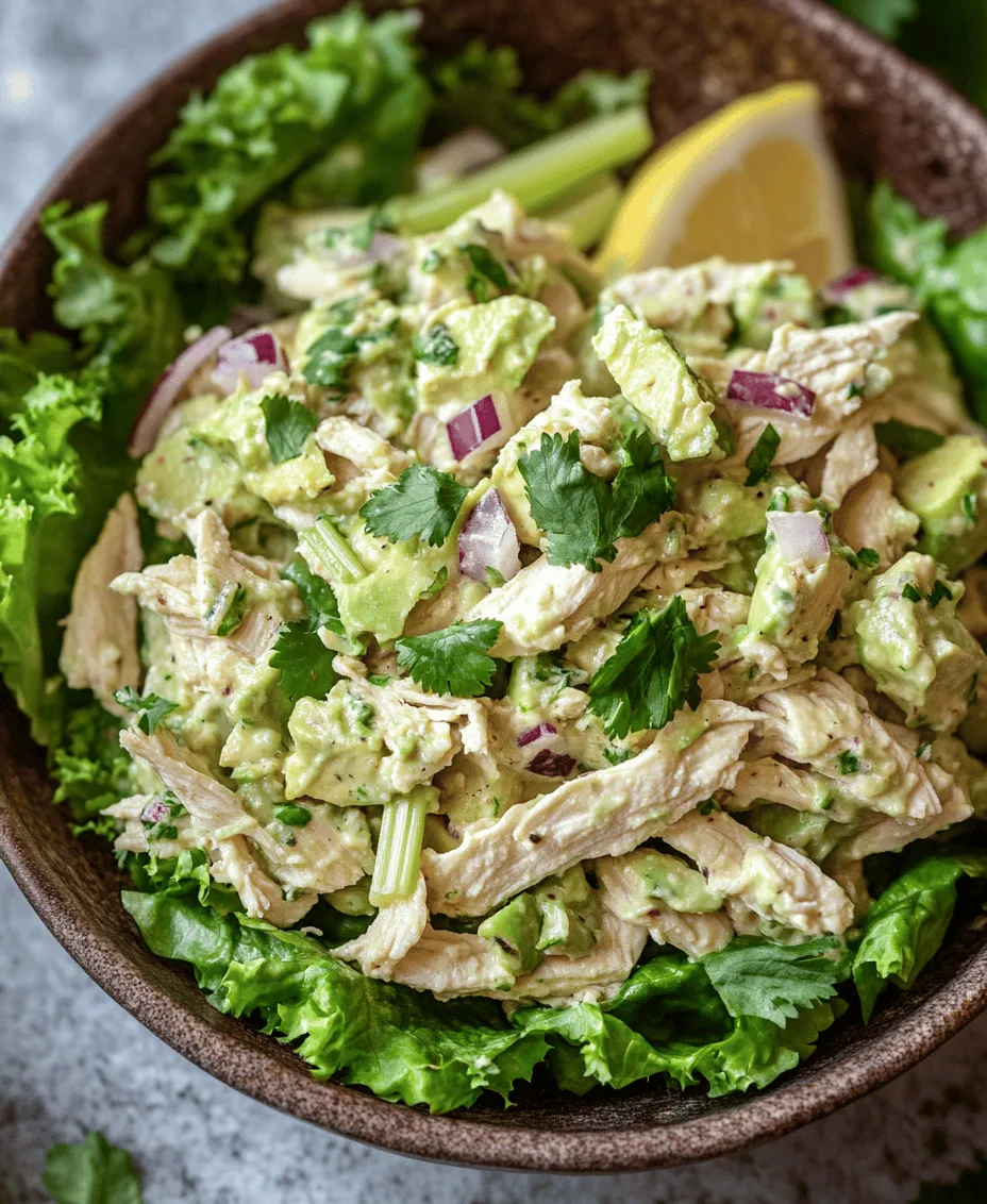 To truly appreciate the creamy avocado chicken salad, it's essential to understand the nutritional benefits of each ingredient that contributes to this flavorful dish.