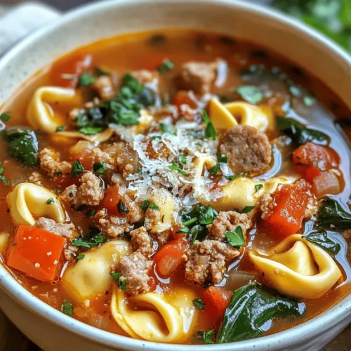 To master the art of making Sausage Tortellini Soup, it’s essential to understand the significance of each ingredient. By choosing quality components, you can elevate the dish and create a memorable experience for your palate.