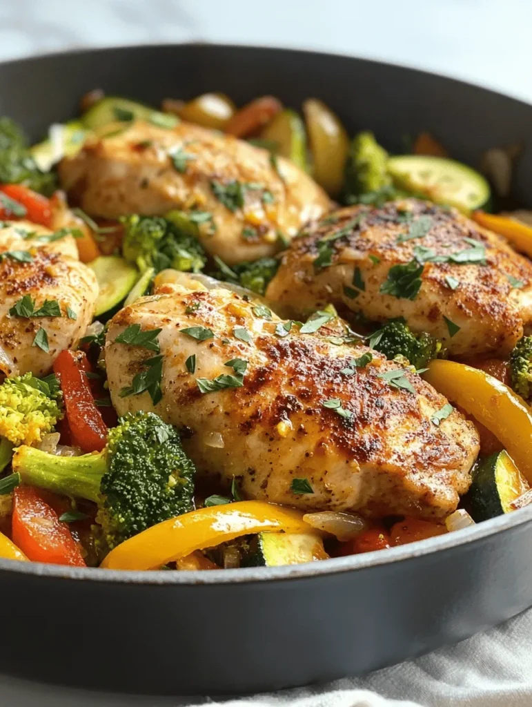 In today’s fast-paced world, finding the time to prepare wholesome meals can seem daunting. Many people often resort to packaged or takeout meals, which can be high in calories, sodium, and unhealthy fats. The vibrant chicken and vegetable skillet delight provides a refreshing solution. It is a one-pan dish that can be prepared in under 30 minutes, making it an ideal option for weeknight dinners or meal prep for the week ahead.