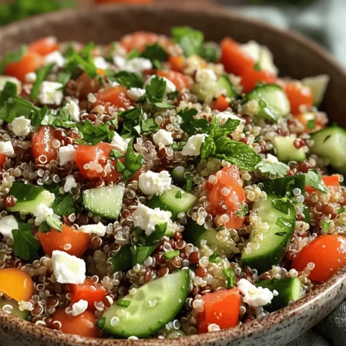 In recent years, there has been a remarkable shift towards healthy eating and plant-based diets, driven by a growing awareness of the benefits of a nutritious lifestyle. As more individuals seek to enhance their well-being through their food choices, recipes featuring whole, unprocessed ingredients are becoming increasingly popular. Among these, the Quinoa and Lentil Salad stands out as a delicious and nourishing option, perfect for anyone looking to incorporate more healthful foods into their diet.