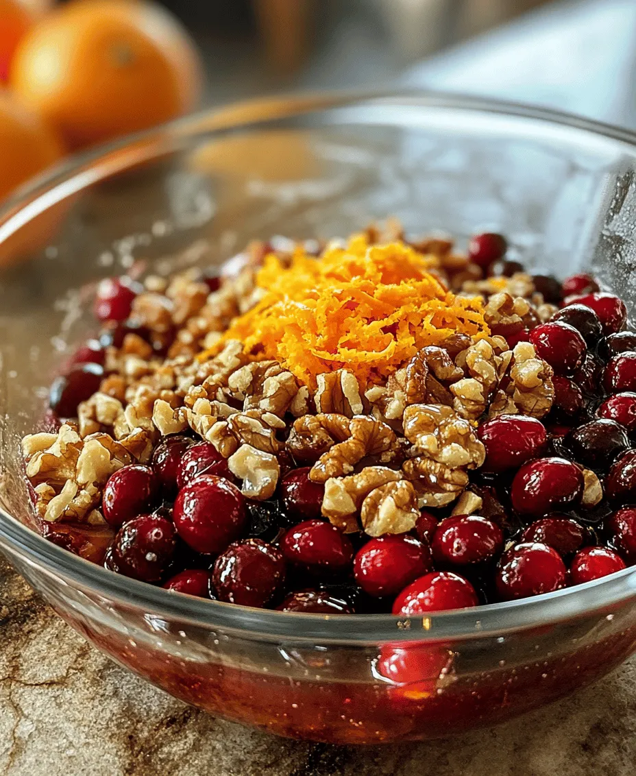 Cranberries have long held a cherished place in culinary traditions, particularly during festive seasons. From Thanksgiving feasts to winter holiday gatherings, cranberry dishes consistently make an appearance on dinner tables across various cuisines. Their bright, tart flavor not only complements savory dishes but also adds a vibrant touch to desserts and drinks. One such delight that elevates this beloved berry is the Zesty Orange Cranberry Delight. This refreshing twist on traditional cranberry sauce brings together the tangy essence of fresh cranberries with the bright, zesty notes of oranges, creating a symphony of flavors that dances on the palate.