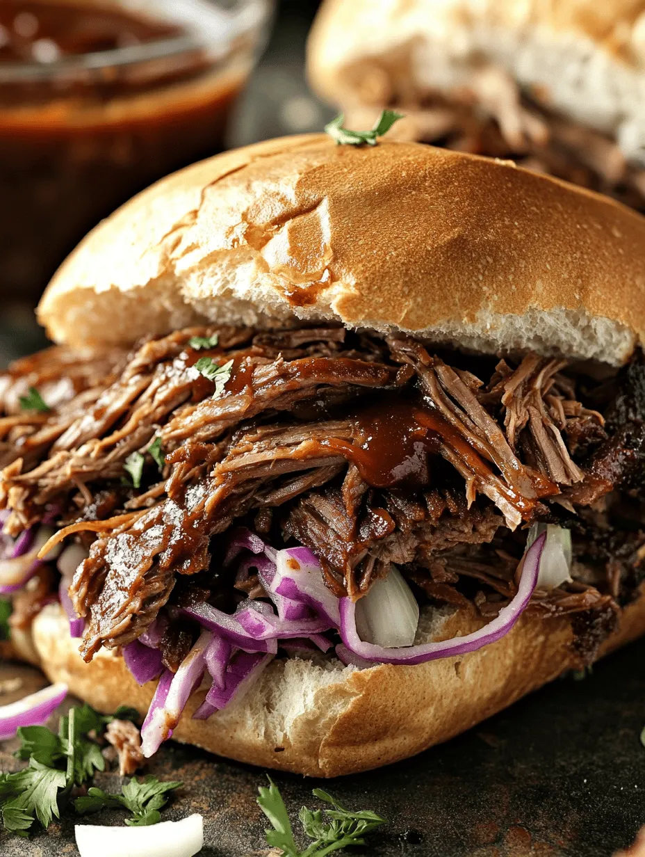 There’s something undeniably comforting about a BBQ brisket sandwich. The rich aroma, the tender meat, and the tangy sauce all come together to create a meal that is both satisfying and indulgent. Whether you’re hosting a summer barbecue, preparing a family dinner, or simply craving some smoky goodness, this Effortless Slow Cooker BBQ Brisket Sandwich recipe is your ticket to a mouthwatering experience with minimal effort.