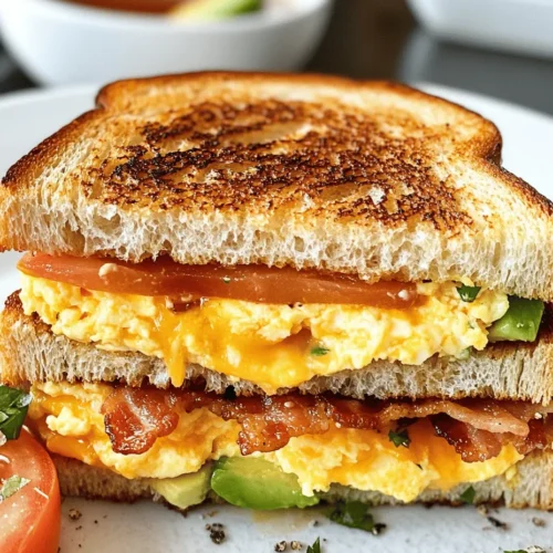Every great recipe begins with quality ingredients, and the Ultimate Breakfast Grilled Cheese is no exception. Let’s explore the key components that contribute to its rich flavor profile and nutritional benefits.