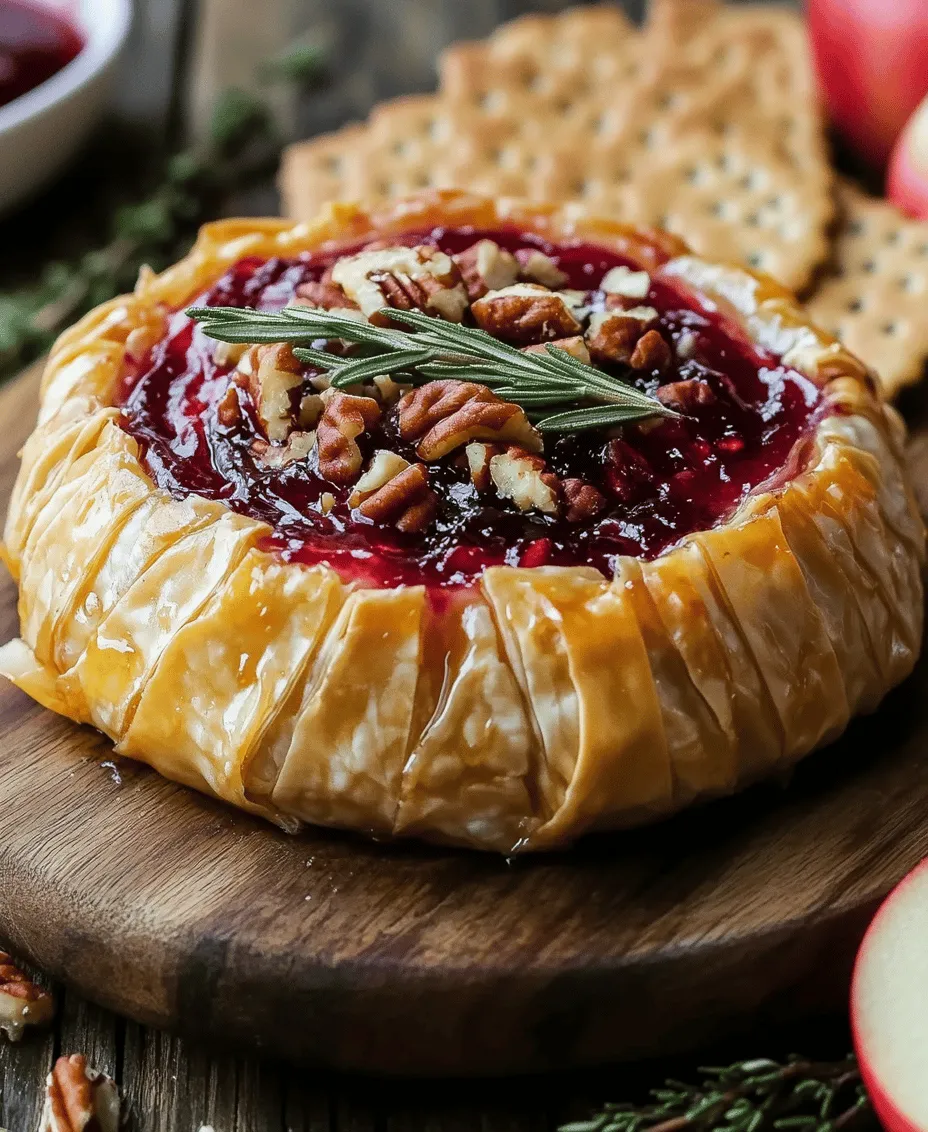 The Brie-luscious Delight with Jam is a culinary masterpiece that beautifully combines the creamy richness of Brie cheese with the sweet notes of fruity jam, all enveloped in a flaky pastry shell. This recipe is not just a treat for the palate; it also acts as an eye-catching centerpiece for any gathering, making it the perfect addition to your appetizer spread. Whether you're hosting an elegant dinner party, celebrating a milestone event, or simply indulging in a cozy night at home, this dish elevates the traditional cheese platter to new heights.