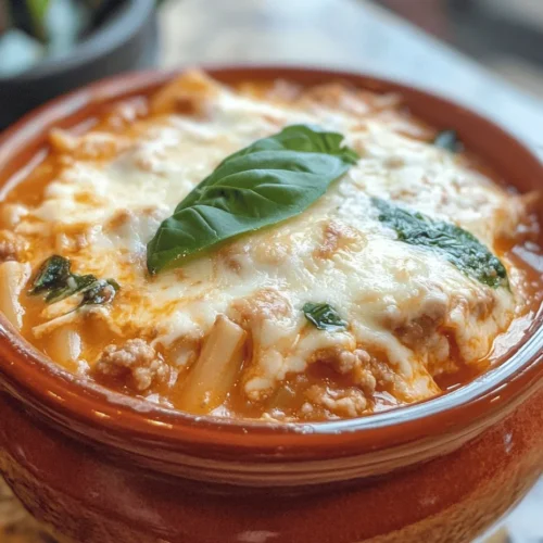 Lasagna soup is a comforting, hearty dish that takes the classic flavors of traditional lasagna and transforms them into a warm, inviting soup. This modern twist on a beloved favorite not only brings the rich taste of lasagna into a bowl but also incorporates wholesome ingredients that cater to a variety of dietary needs and preferences. In an age where health and wellness are at the forefront of our culinary choices, this Cheesy High Protein Lasagna Soup stands out as a deliciously nutritious option.