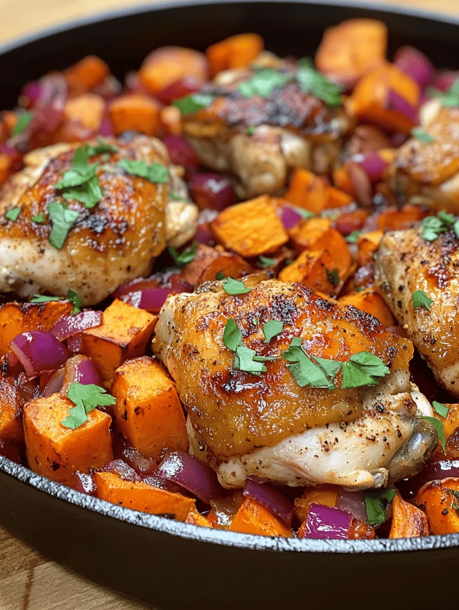 If you're looking for a comforting, nutritious meal that requires minimal effort and cleanup, look no further than the One-Pan Chicken and Sweet Potato Skillet. This delightful dish showcases the perfect harmony of succulent chicken, sweet potatoes, and vibrant vegetables all cooked together in one pan, making it a favorite for weeknight dinners.