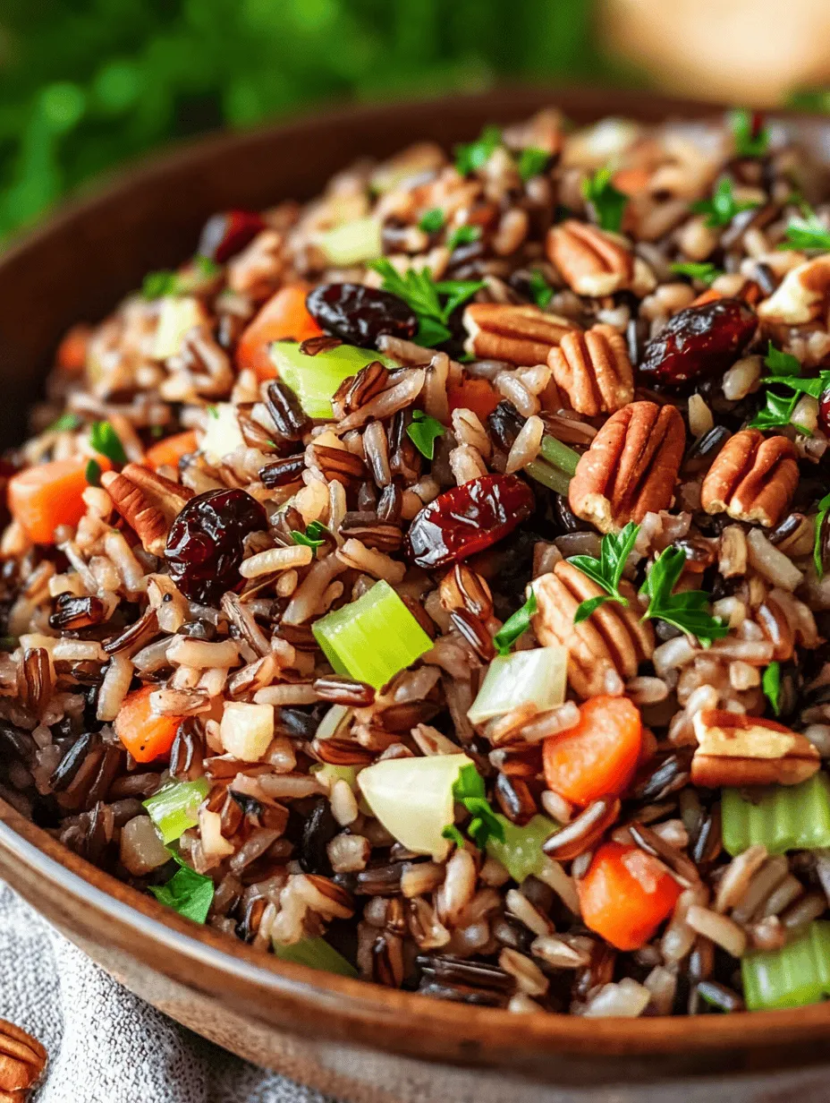 Wild Rice Pilaf with Cranberries and Pecans is a delightful dish that brings together a medley of flavors and textures, making it a perfect addition to any meal. This recipe combines the nutty flavor of wild rice with the sweetness of dried cranberries and the crunch of toasted pecans, creating a harmonious blend that is both visually appealing and satisfying. Whether served as a side dish during festive gatherings or as a main course for a cozy family dinner, this pilaf offers a nutritious option that doesn’t compromise on taste.