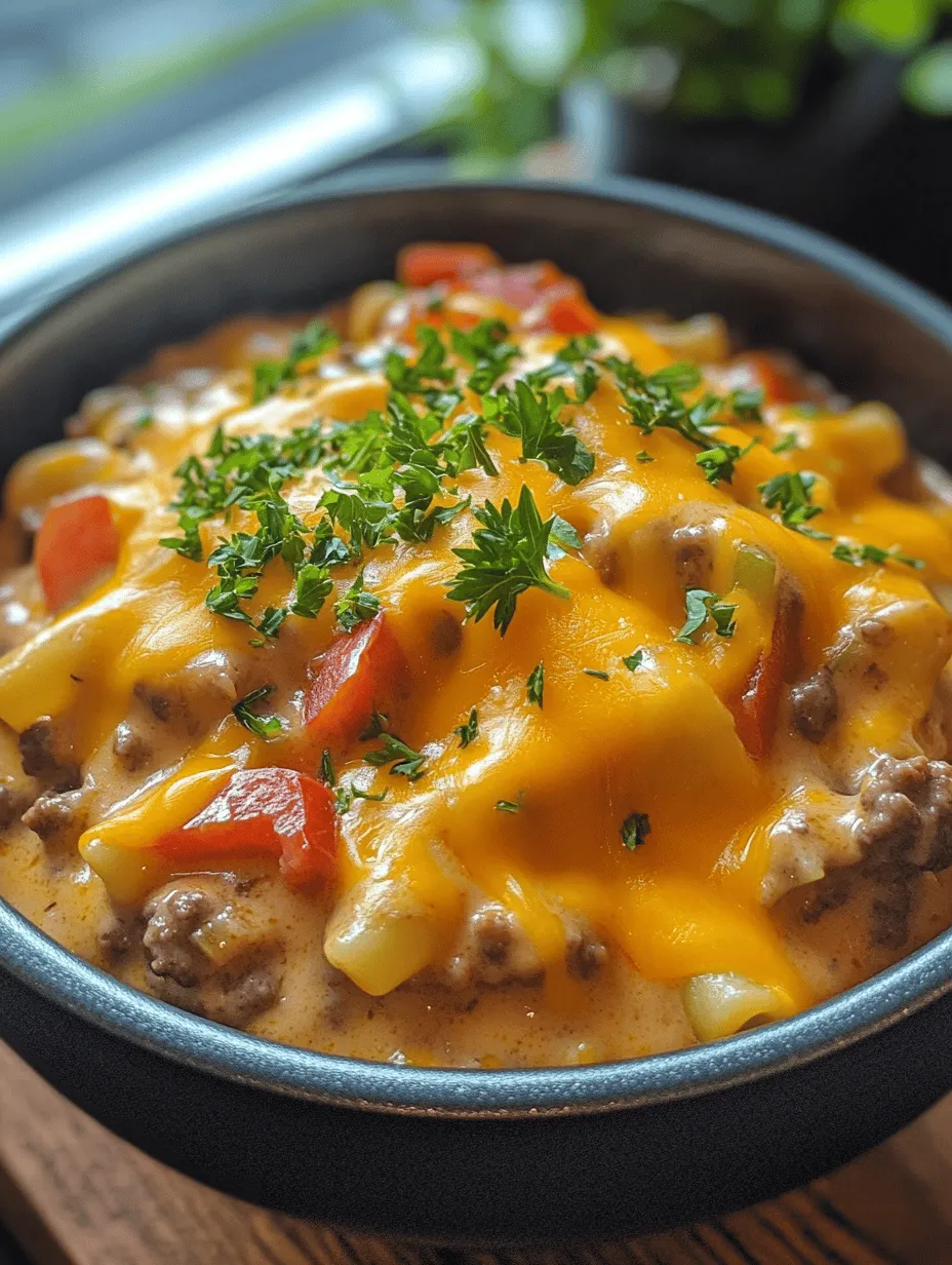If you’re searching for a hearty, delicious meal that brings the comfort of a classic cheeseburger right to your dinner table, look no further than this One Pot Cheeseburger Pasta recipe. This innovative dish combines all the flavors of a cheeseburger—juicy ground beef, melty cheese, and savory spices—into a creamy, pasta-based delight that the whole family will adore.