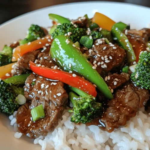 In the realm of quick and delicious meals, Sizzling Beef & Broccoli Delight stands out as a vibrant and nutritious dish that marries tender beef with crisp vegetables, all enveloped in a flavorful sauce. This classic stir-fry not only satisfies your cravings but also offers a delightful eating experience that is sure to please everyone at the dinner table. Perfectly suited for busy weeknights or a weekend family gathering, this recipe brings together ease of preparation with the satisfaction of a home-cooked meal.