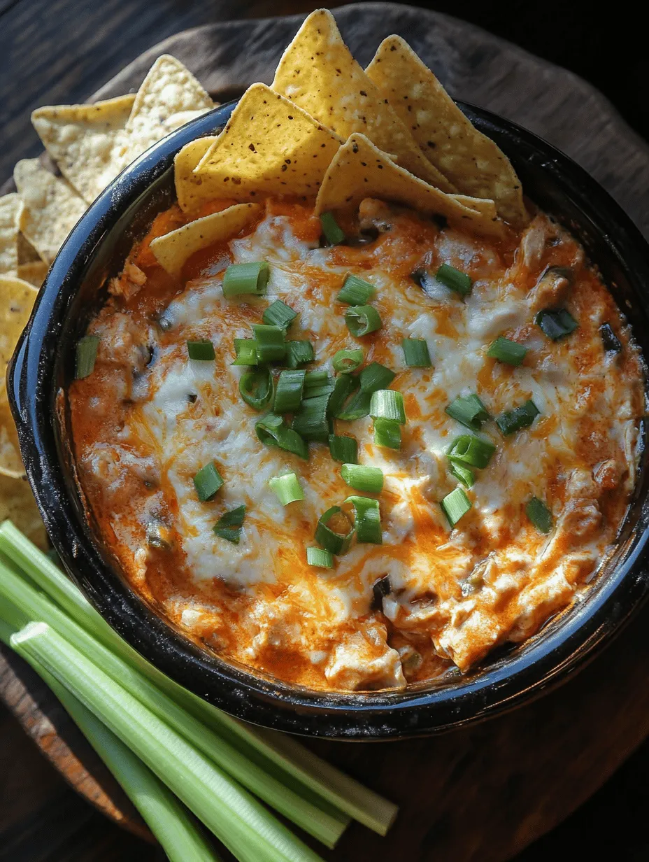 Delve into the world of flavors with our Spicy Slow-Cooked Buffalo Chicken Dip Delight. This delectable dip combines the rich creaminess of cheeses with the zesty kick of buffalo sauce, making it a perfect addition to any gathering, game day, or cozy night in. Buffalo chicken dip has gained immense popularity over the years, becoming a staple at potlucks, parties, and casual get-togethers. It’s no wonder that this dish has carved a niche in the hearts of many food lovers, as it embodies the perfect balance of spicy, creamy, and savory flavors.