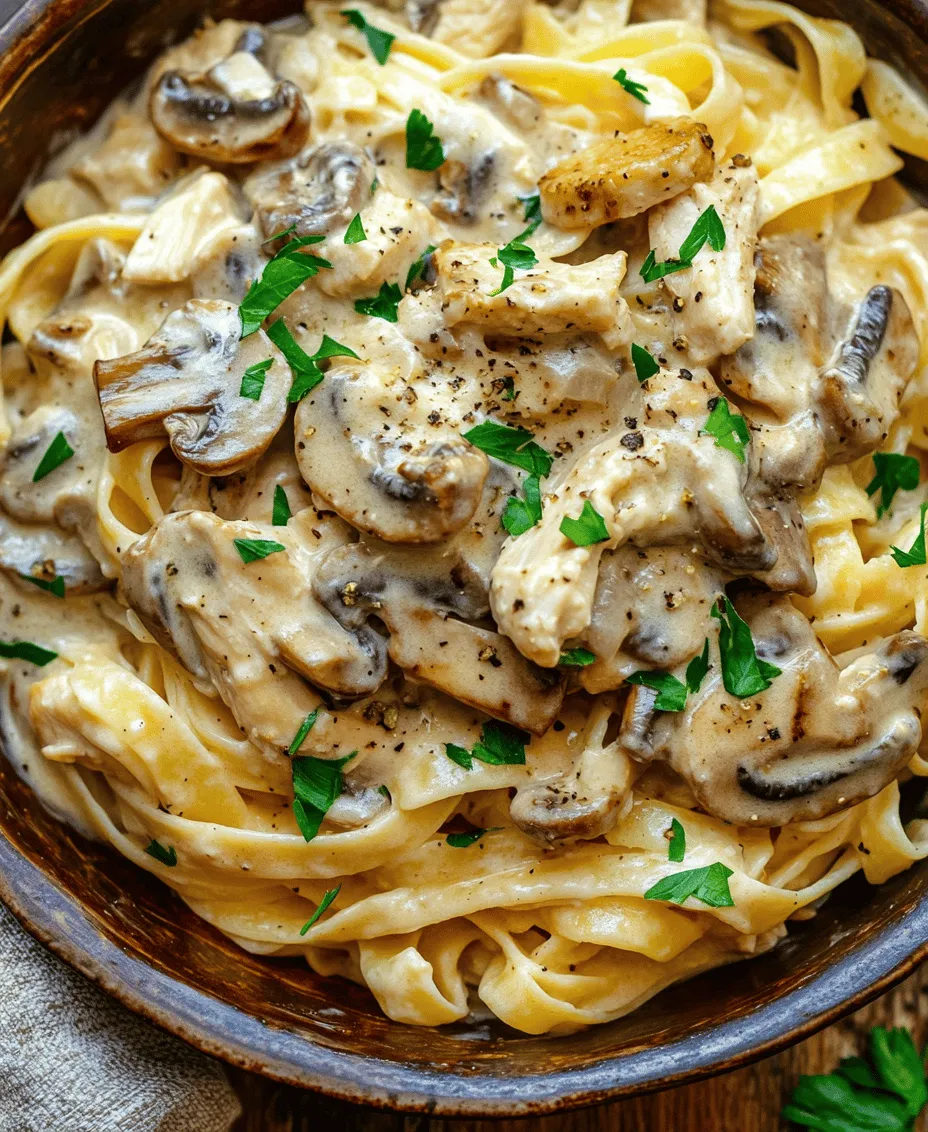 Pasta has long been celebrated as a versatile and beloved dish across cultures, and our Creamy Chicken & Mushroom Pasta recipe brings together the best of both worlds. This delectable meal is a harmonious blend of tender chicken, earthy mushrooms, and a rich, velvety sauce that hugs every strand of fettuccine, making it a comforting choice for any occasion. Whether you're preparing a weeknight dinner for your family or impressing guests at a gathering, this recipe is sure to be a hit thanks to its simplicity and robust flavors.