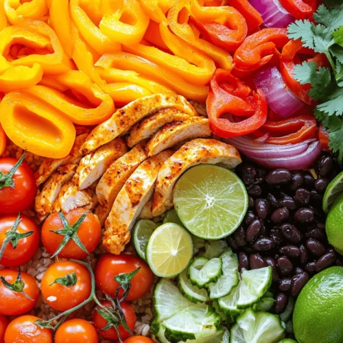 In the hustle and bustle of daily life, finding the time and energy to prepare a nutritious meal can often feel overwhelming. Whether juggling work commitments, family responsibilities, or social engagements, many people find themselves reaching for convenience foods that may not offer the best nutritional value. Enter the Quick Chicken Fajita Rice Bowl: a vibrant, satisfying dish that captures the essence of Mexican cuisine while being simple enough for any weeknight. This recipe combines tender chicken, colorful vegetables, and zesty spices served over a bed of rice, making it a perfect option for families looking to enjoy a wholesome meal without spending hours in the kitchen.