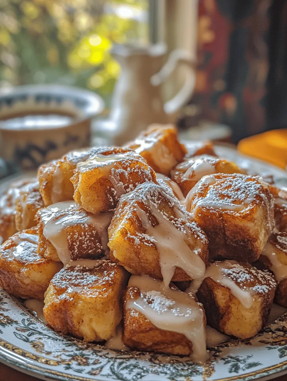 Imagine waking up to the enticing aroma of cinnamon and sugar wafting through your kitchen, the promise of a delightful breakfast just moments away. If you're looking for a unique and scrumptious way to start your day, look no further than Cinnamon Roll French Toast Bites. This dish perfectly combines the best elements of two beloved breakfast classics: the gooey sweetness of cinnamon rolls and the comforting, custardy goodness of French toast. What results is a bite-sized treat that’s not only delicious but also incredibly easy to prepare.