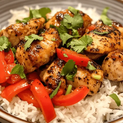 Are you looking for a dish that is not only packed with flavor but also quick to prepare for your weeknight dinners or casual gatherings? Look no further than Spicy Black Pepper Chicken Delight. This tantalizing recipe brings together tender chicken thighs and a medley of spices and sauces that create a savory, spicy experience in every bite. It’s an ideal meal for those who want to spice up their dinner routine without sacrificing time or effort.