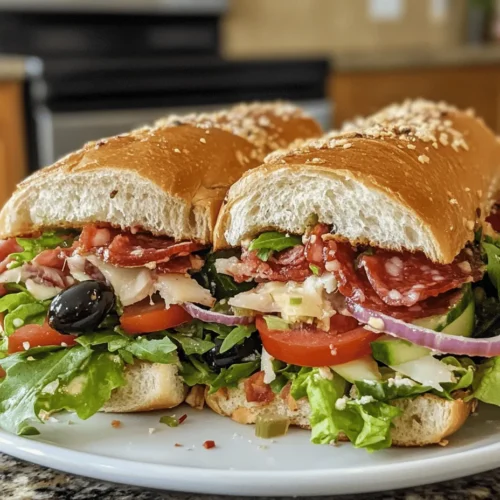 The Italian Grinder Sandwich, also known as the TikTok Salad Sandwich, has taken the culinary world by storm, particularly among social media enthusiasts. This mouthwatering creation has garnered a massive following on platforms like TikTok, where food lovers showcase their culinary skills and innovative recipes. The Grinder Sandwich is a vibrant and satisfying meal that perfectly blends fresh ingredients, making it a go-to choice for those seeking a flavorful yet uncomplicated dish.