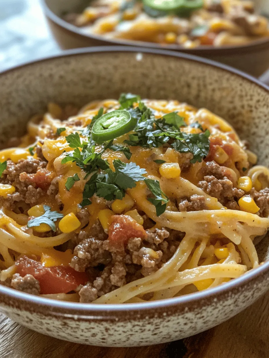 One-pot meals are a game-changer for busy families and individuals looking for quick and easy dinner solutions. They simplify the cooking process by minimizing cleanup and preparation time, allowing cooks to focus on enjoying their meal rather than worrying about a mountain of dishes. The One Pot Cheesy Taco Pasta Extravaganza encapsulates this philosophy, offering a rich tapestry of flavors that can be whipped up in under 30 minutes. Whether you're a busy parent, a college student, or simply someone who appreciates the convenience of a one-pot wonder, this dish caters to all.
