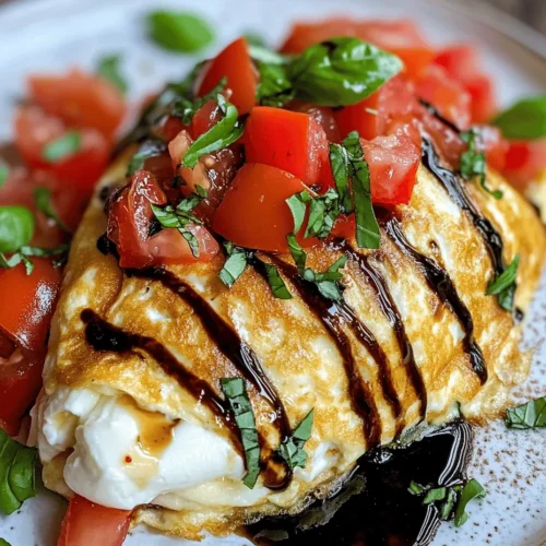 Discover the delightful world of morning meals with the Caprese Omelette, a dish that combines the freshness of summer flavors with the comforting appeal of eggs. This recipe is not just about nourishment; it's an experience that elevates your breakfast routine. With its vibrant colors and harmonious blend of ingredients, the Caprese Omelette is a perfect choice for anyone looking to start their day on a delicious note.