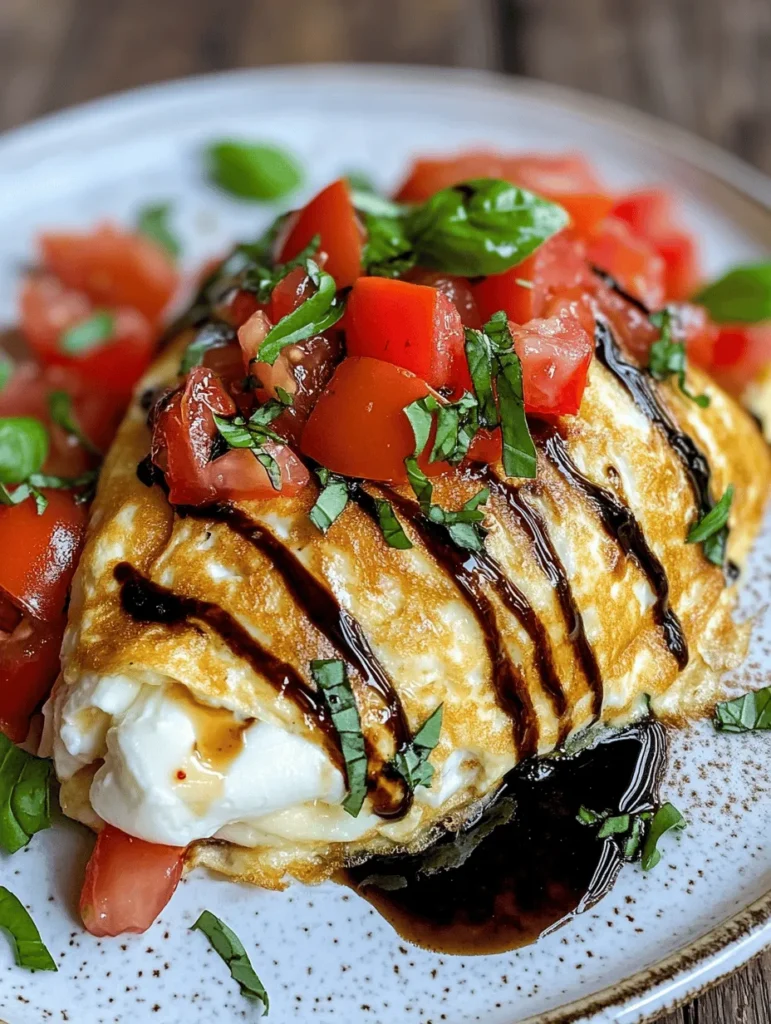 Discover the delightful world of morning meals with the Caprese Omelette, a dish that combines the freshness of summer flavors with the comforting appeal of eggs. This recipe is not just about nourishment; it's an experience that elevates your breakfast routine. With its vibrant colors and harmonious blend of ingredients, the Caprese Omelette is a perfect choice for anyone looking to start their day on a delicious note.