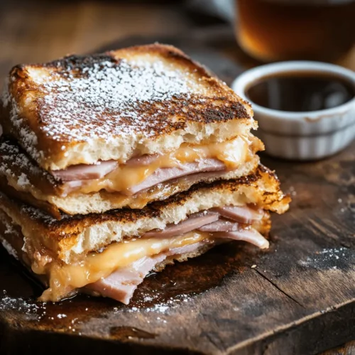 The Monte Cristo sandwich is a culinary classic, celebrated for its unique combination of sweet and savory flavors that tantalize the taste buds. This sandwich typically features layers of ham, turkey, and cheese, all nestled between slices of rich, custard-soaked bread, then fried to golden perfection. The result is a delightful contrast of crispy exterior and gooey, melty interior, making it an irresistible choice for lunch or brunch.