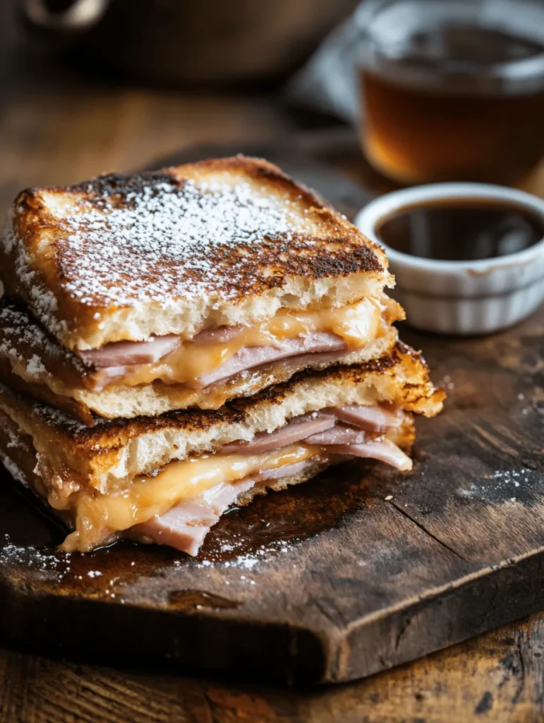 The Monte Cristo sandwich is a culinary classic, celebrated for its unique combination of sweet and savory flavors that tantalize the taste buds. This sandwich typically features layers of ham, turkey, and cheese, all nestled between slices of rich, custard-soaked bread, then fried to golden perfection. The result is a delightful contrast of crispy exterior and gooey, melty interior, making it an irresistible choice for lunch or brunch.