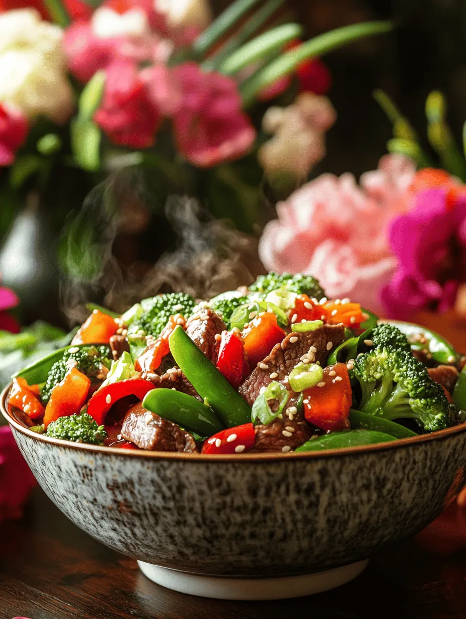 Asian Sweet Ginger Beef Stir Fry is a vibrant and flavorful dish that has garnered immense popularity in homes and restaurants alike. This dish showcases the tender and juicy qualities of flank steak, delicately balanced with the sweetness of ginger and a medley of colorful vegetables. With its roots deeply embedded in Asian cuisine, this stir fry is loved for its quick preparation and bold flavors, making it a favorite among families seeking nutritious yet delicious meals.