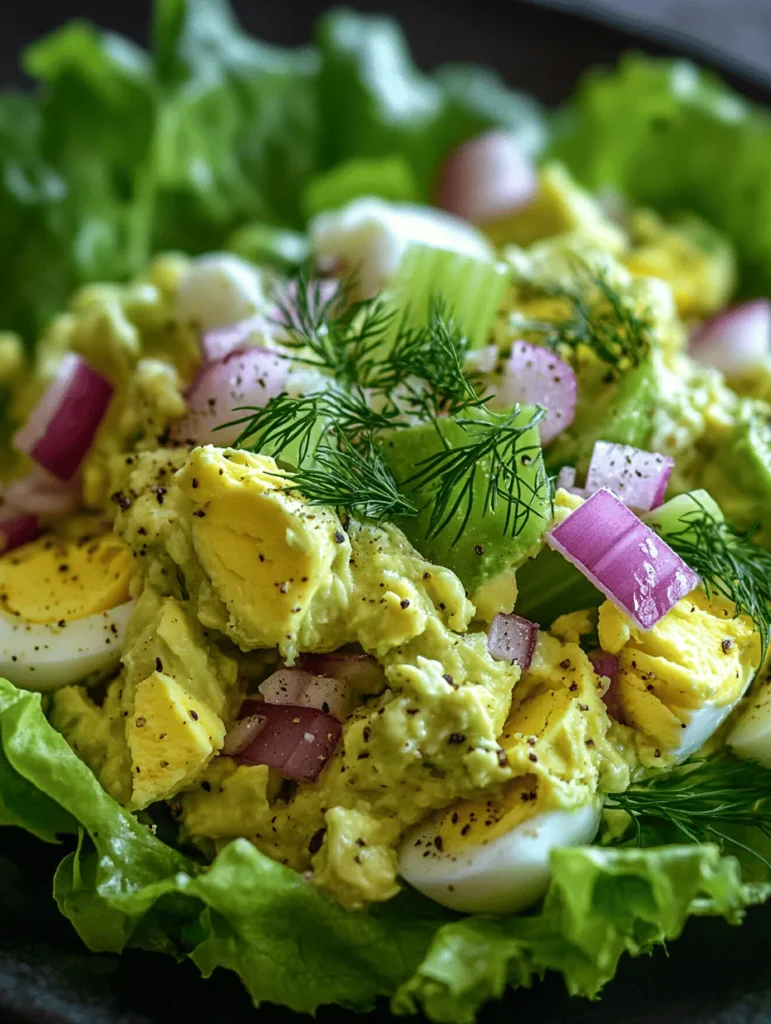 To create the perfect zesty avocado egg salad, it’s essential to understand the role each ingredient plays. Not only do these components contribute to the overall flavor profile, but they also provide numerous health benefits that make this dish a wholesome choice.