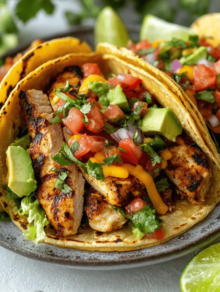 In the fast-paced world we live in, finding a quick yet satisfying meal can often feel like a daunting task. Enter tacos—an all-time favorite that has captured the hearts and appetites of many. Tacos are not only versatile and fun to make, but they also offer a delightful culinary experience that can be tailored to suit any palate. Among the myriad of taco recipes available, Spicy Chicken Tacos with Zesty Fresh Salsa stand out as a vibrant and mouth-watering option that is sure to please even the pickiest of eaters.
