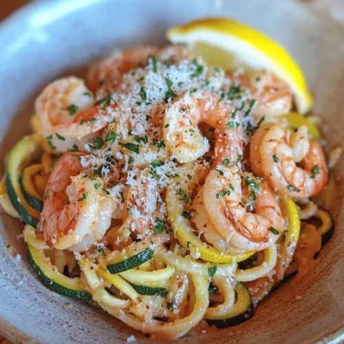 Garlic Butter Shrimp & Zucchini Noodles is a culinary masterpiece that unites the rich flavors of seafood with the lightness of fresh vegetables. This dish has gained immense popularity in recent years, appealing to those seeking a healthier lifestyle without compromising on flavor. Perfect for weeknight dinners or special occasions, this recipe showcases the delightful combination of succulent shrimp coated in aromatic garlic butter, served atop spiralized zucchini noodles—a low-carb alternative to traditional pasta.