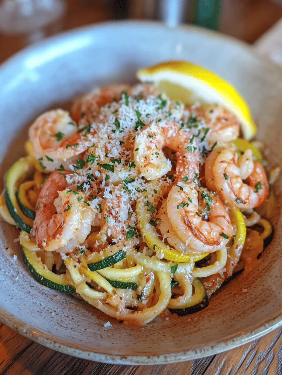 Garlic Butter Shrimp & Zucchini Noodles is a culinary masterpiece that unites the rich flavors of seafood with the lightness of fresh vegetables. This dish has gained immense popularity in recent years, appealing to those seeking a healthier lifestyle without compromising on flavor. Perfect for weeknight dinners or special occasions, this recipe showcases the delightful combination of succulent shrimp coated in aromatic garlic butter, served atop spiralized zucchini noodles—a low-carb alternative to traditional pasta.
