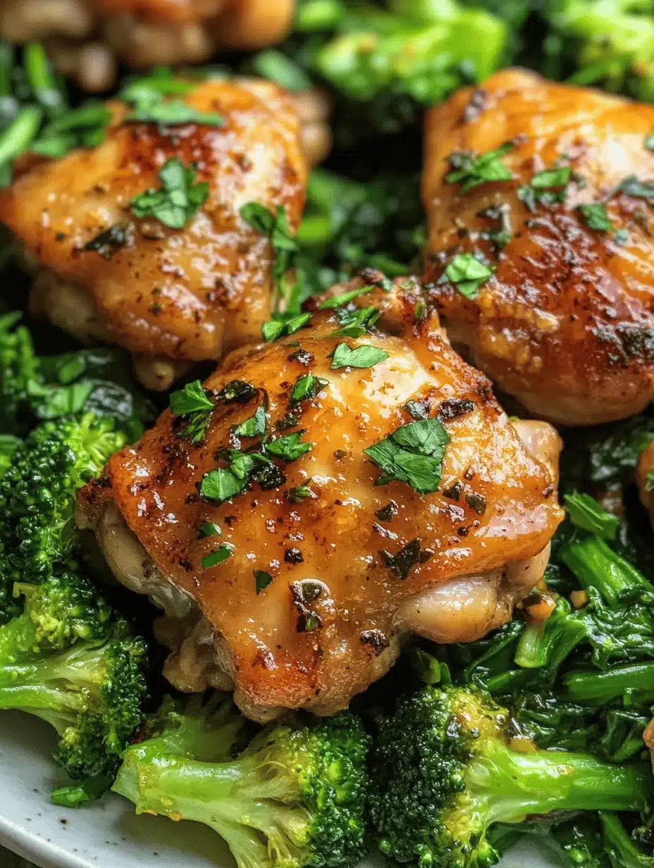 To create a remarkable Garlic Chicken with Broccoli and Spinach, you’ll need a selection of fresh ingredients that come together to enhance both the flavor and nutrition of the dish. Let’s take a closer look at each component: