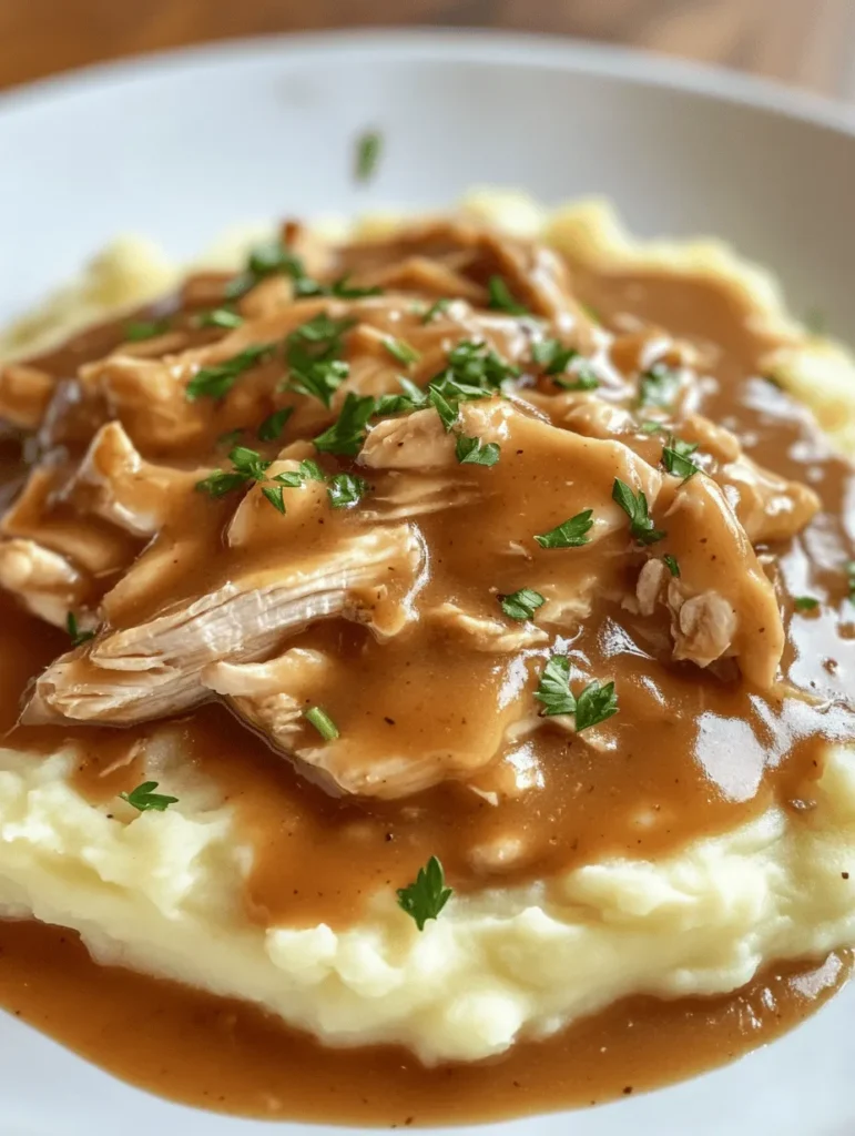 In the fast-paced world we live in, finding comfort in a delicious home-cooked meal can be a soothing escape. One dish that never fails to evoke warmth and satisfaction is Comforting Shredded Chicken Gravy on Mashed Potatoes. This dish beautifully marries tender, shredded chicken bathed in a rich, savory gravy, served atop creamy, fluffy mashed potatoes. Not only is this meal a feast for the senses, but it also serves as a reminder of the love and care that goes into preparing something special for family and friends. In this article, we'll explore not only the step-by-step recipe but also delve into the ingredients, cooking techniques, and the emotional connection that food can create.