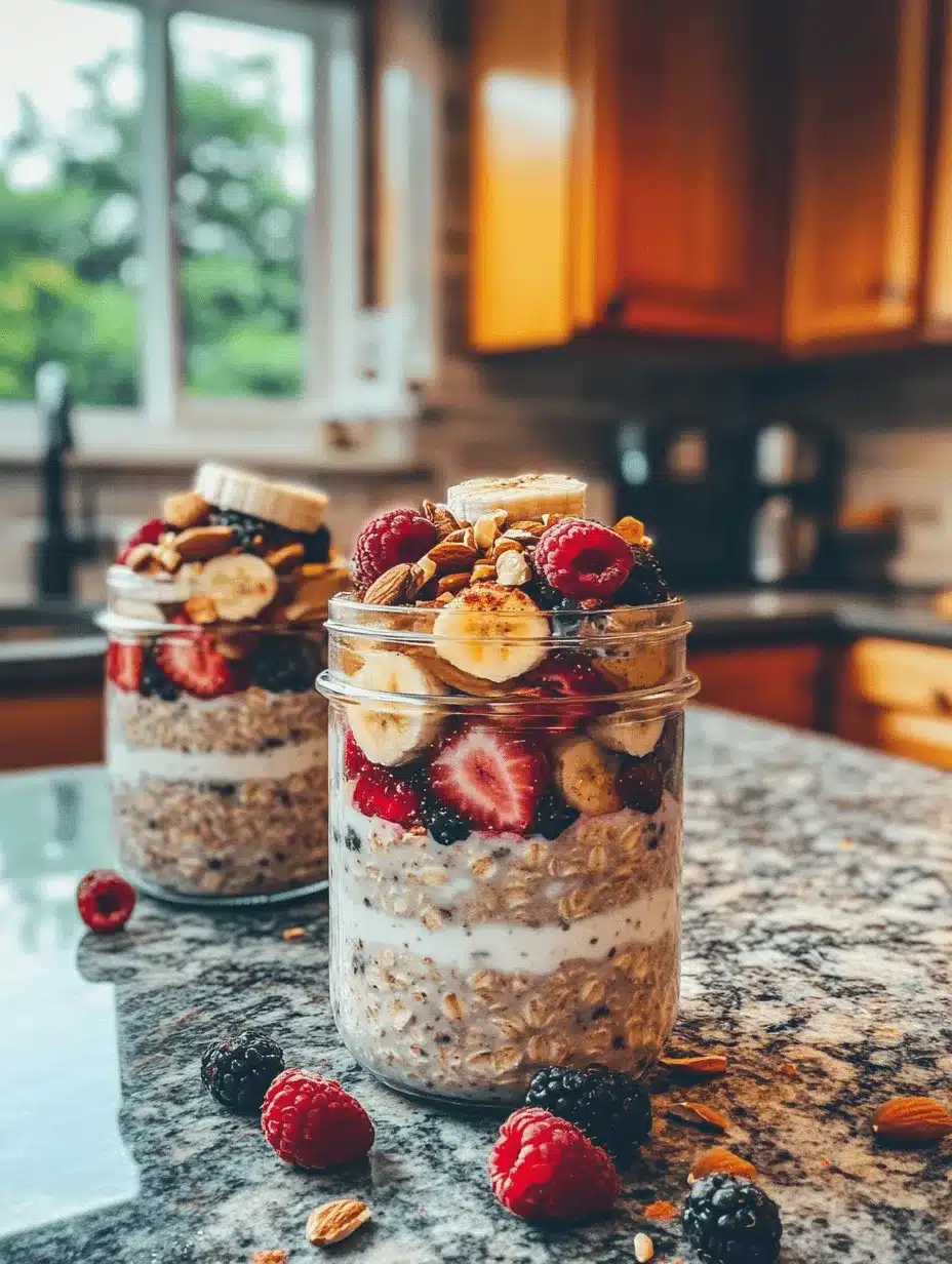 Overnight oats have garnered attention for their impressive health benefits, making them a popular choice among health enthusiasts and busy professionals alike. At the heart of this recipe are rolled oats, which are packed with essential nutrients. They are an excellent source of fiber, particularly soluble fiber known as beta-glucan, which has been shown to help lower cholesterol levels, stabilize blood sugar, and promote a feeling of fullness—making them a stellar option for weight management.