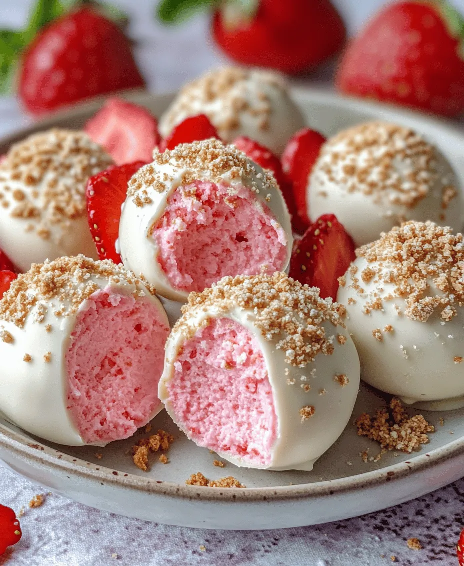 Welcome to the delightful world of dessert truffles, where every bite is a sweet journey that tantalizes your taste buds. If you're a fan of fruity flavors and creamy textures, then you're in for a treat with these Strawberry Cheesecake Truffle Balls. This recipe showcases the irresistible combination of luscious strawberries and rich cheesecake, creating a dessert that is not only visually appealing but also bursting with flavor.