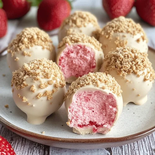 Welcome to the delightful world of dessert truffles, where every bite is a sweet journey that tantalizes your taste buds. If you're a fan of fruity flavors and creamy textures, then you're in for a treat with these Strawberry Cheesecake Truffle Balls. This recipe showcases the irresistible combination of luscious strawberries and rich cheesecake, creating a dessert that is not only visually appealing but also bursting with flavor.
