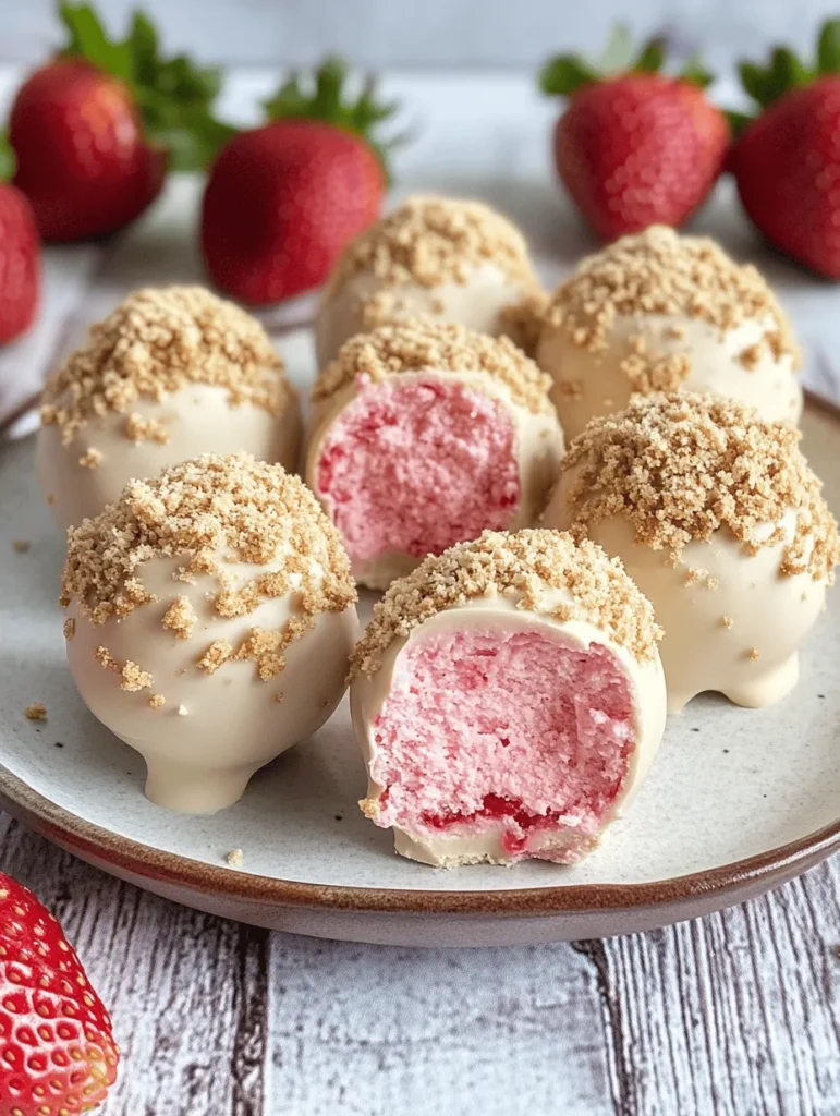 Welcome to the delightful world of dessert truffles, where every bite is a sweet journey that tantalizes your taste buds. If you're a fan of fruity flavors and creamy textures, then you're in for a treat with these Strawberry Cheesecake Truffle Balls. This recipe showcases the irresistible combination of luscious strawberries and rich cheesecake, creating a dessert that is not only visually appealing but also bursting with flavor.