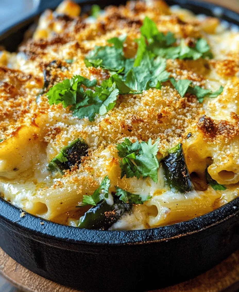 To truly appreciate Poblano Gouda Mac & Cheese, it’s essential to understand the key ingredients that contribute to its distinct flavor and texture. Each component plays a pivotal role in crafting this delightful dish.