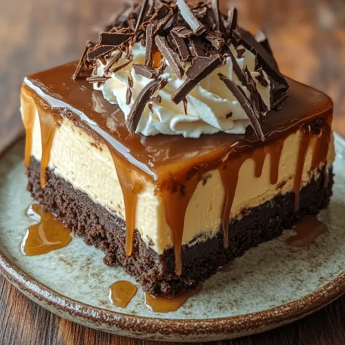Indulging in dessert can be one of life's greatest pleasures, and the Irresistible Caramel Brownie Cheesecake is a perfect embodiment of this sentiment. This decadent creation artfully combines the rich, fudgy texture of a brownie with the creaminess of cheesecake, all drizzled with a luscious homemade caramel sauce. Each bite offers a delightful contrast of textures and flavors, making it an ideal treat for special celebrations or a comforting evening at home.