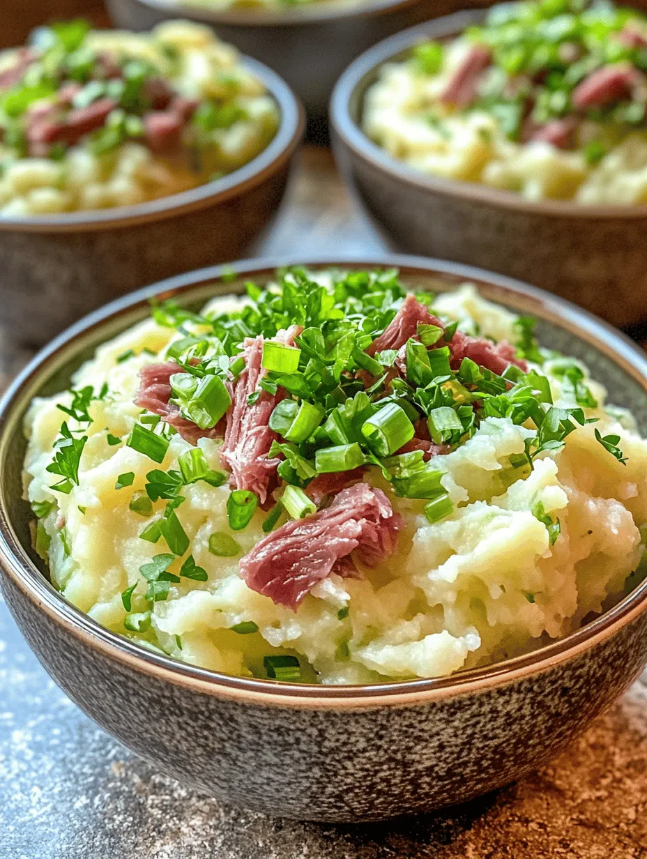 Irish cuisine is celebrated for its comforting and hearty dishes, and the Lively Irish Colcannon Bowls are a quintessential example of this culinary tradition. This dish, a vibrant blend of creamy mashed potatoes and tender cabbage, is not only a feast for the senses but also a nod to the rich heritage of Ireland. Colcannon, which means "white-headed cabbage," has long been a staple in Irish households, especially during festive occasions, making it an ideal choice for gatherings such as St. Patrick's Day.