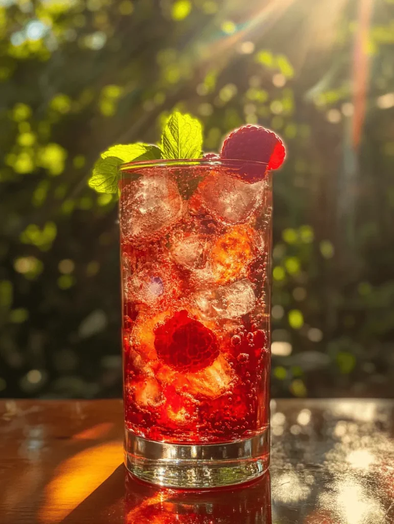 As the temperatures rise and the sun begins to shine longer, there's nothing quite as invigorating as a refreshing beverage that captures the essence of summer. Enter Sparkling Raspberry Bliss, a delightful Italian soda that brings together the vibrant flavors of fresh raspberries and the effervescence of sparkling water. This drink is not only visually stunning with its rich ruby hue but also offers a burst of flavor that is both sweet and tangy, making it the perfect companion for sunny afternoons and festive gatherings.