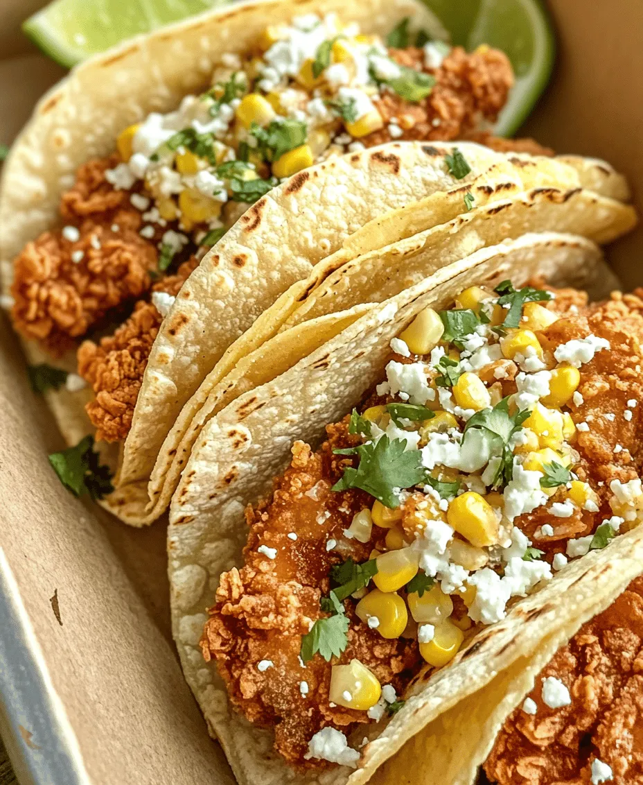 In recent years, the taco has transcended its humble origins to become a beloved staple in culinary culture worldwide. The fusion of traditional flavors with contemporary culinary techniques has sparked a revolution in how we enjoy this versatile dish. Among the myriad of innovative taco creations, one recipe stands out for its mouthwatering combination of crispy fried chicken and zesty street corn salsa: the Ultimate Fried Chicken Street Corn Tacos. This dish offers a delightful harmony of textures and flavors, making it a perfect option for any gathering or a casual weeknight dinner.