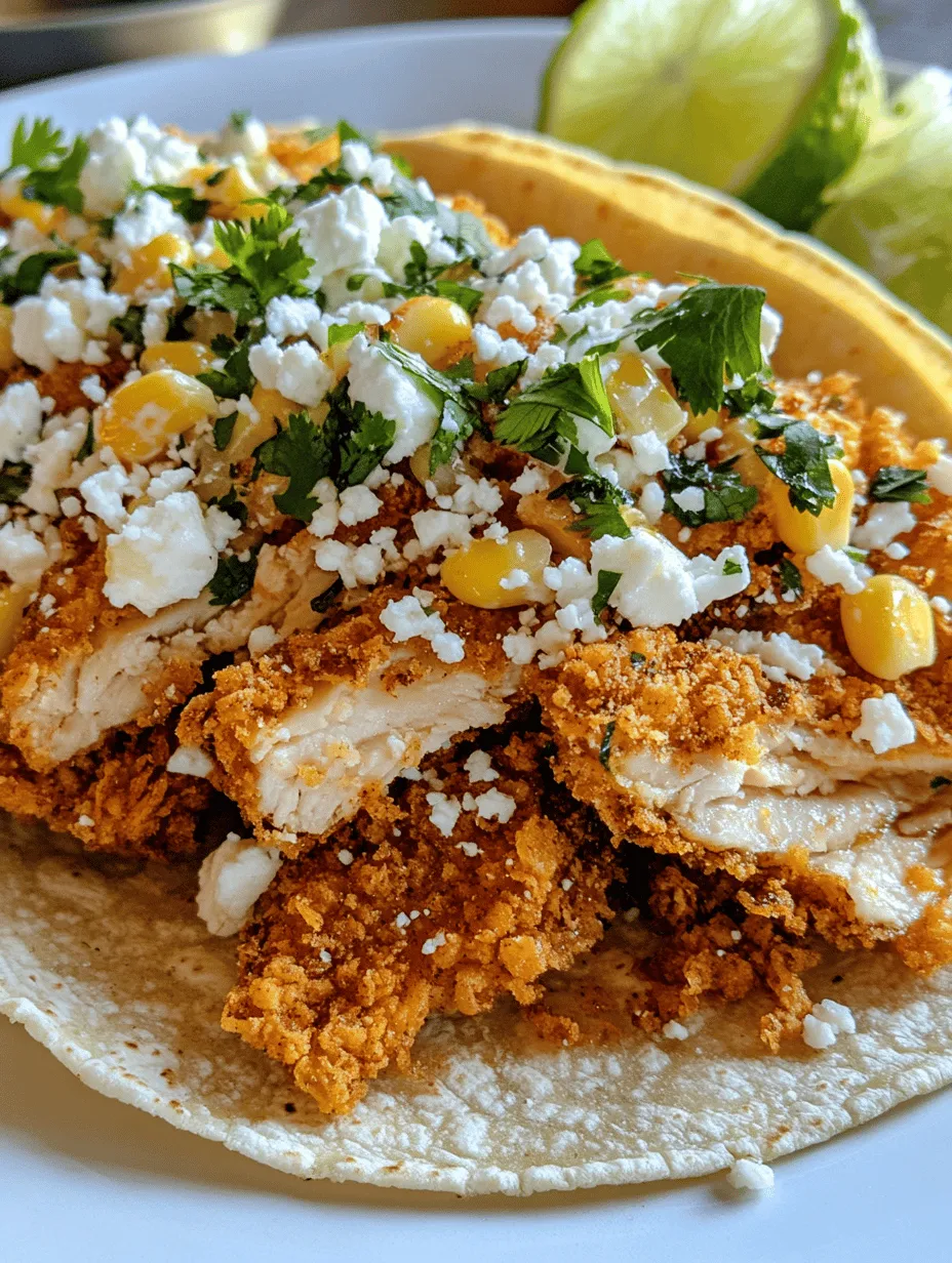 In recent years, the taco has transcended its humble origins to become a beloved staple in culinary culture worldwide. The fusion of traditional flavors with contemporary culinary techniques has sparked a revolution in how we enjoy this versatile dish. Among the myriad of innovative taco creations, one recipe stands out for its mouthwatering combination of crispy fried chicken and zesty street corn salsa: the Ultimate Fried Chicken Street Corn Tacos. This dish offers a delightful harmony of textures and flavors, making it a perfect option for any gathering or a casual weeknight dinner.