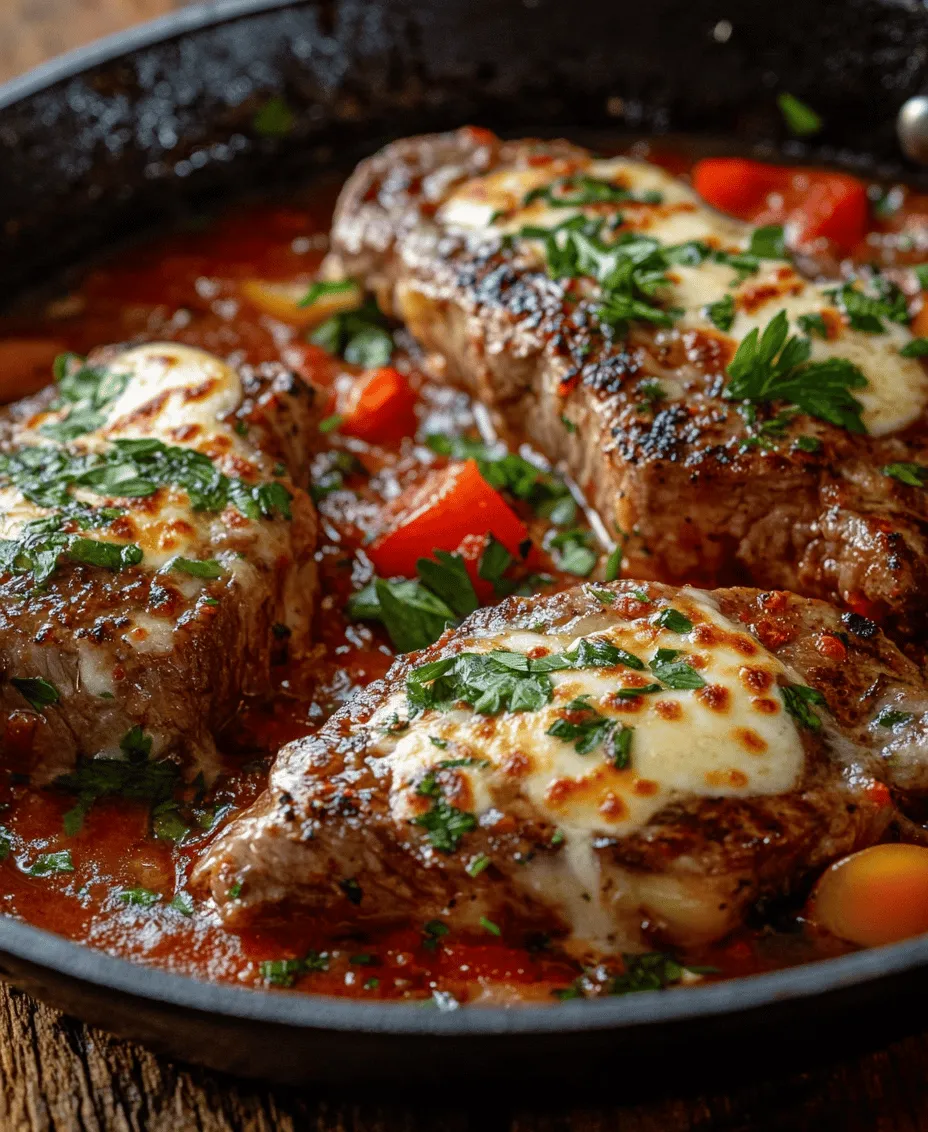 Steak Pizzaiola is a classic Italian-American dish that marries the rich and hearty flavors of succulent sirloin steaks with a vibrant tomato sauce infused with aromatic herbs and spices. Originating from the kitchens of Italy, this dish has become a beloved staple in homes across the United States, celebrated for its simplicity and deliciousness. What makes Steak Pizzaiola particularly appealing is its versatility: it serves as a fantastic option for both quick weeknight dinners and special occasions, embodying the essence of Italian cooking that prioritizes fresh ingredients and bold flavors.