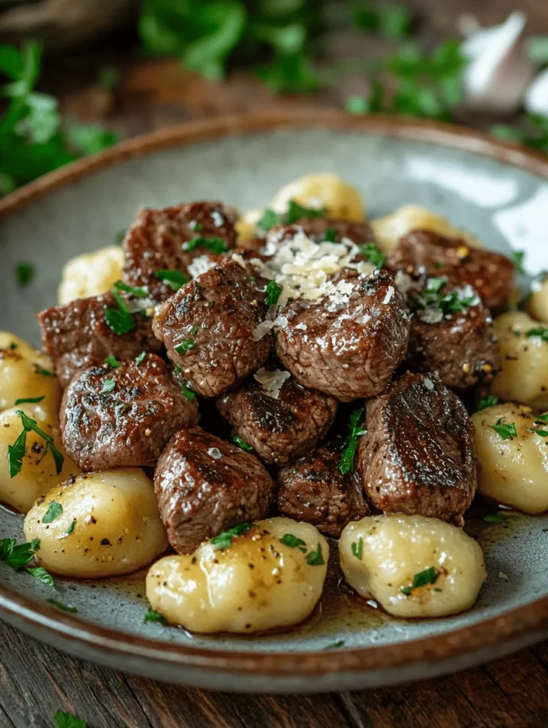 If you’re looking for a dish that combines comfort with sophistication, look no further than savory steak nuggets and gnocchi. This delightful recipe marries tender, flavorful steak pieces with soft, pillowy gnocchi, creating a meal that is both hearty and refined. As we navigate through our busy lives, this dish stands out as an excellent choice for weeknight dinners or special occasions. It brings a touch of elegance to your table without demanding hours in the kitchen.