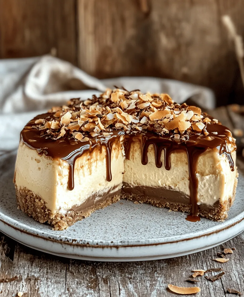 To truly appreciate the Samoa Cheesecake, it's essential to understand its key components that contribute to the overall flavor profile. This dessert is a harmonious blend of chocolate, coconut, caramel, and cream cheese. Each ingredient plays a vital role in creating a balanced and satisfying treat.
