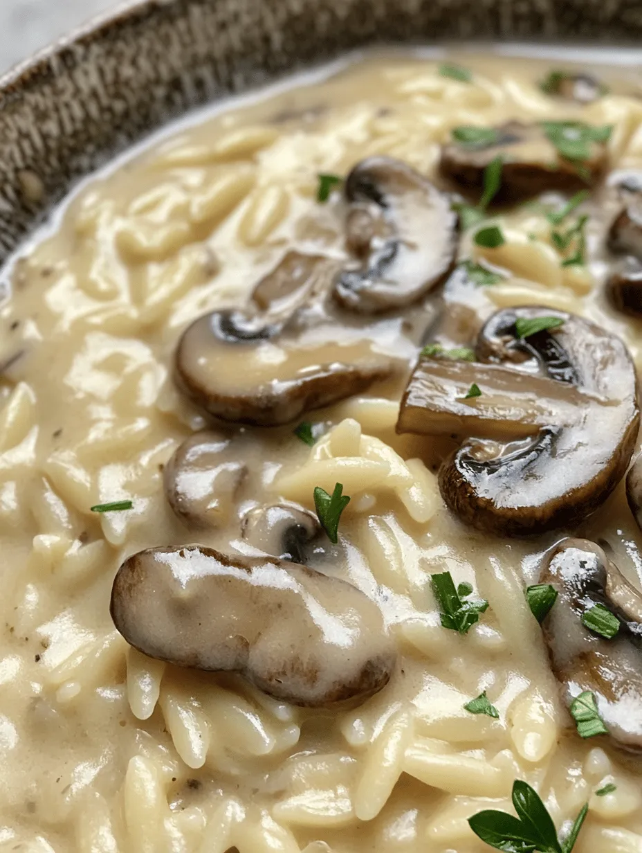 In the world of culinary delights, few dishes can rival the comforting embrace of a creamy pasta dish. Orzo Delight with Savory Mushrooms stands out not just for its rich flavors but also for its ability to please both casual family diners and those looking to impress at a more elegant gathering. This dish is a celebration of orzo pasta, a unique ingredient that has been gaining traction in contemporary cuisine for its versatility and delightful texture.