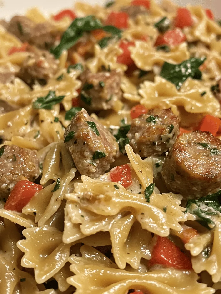 If you're searching for a comforting meal that combines rich flavors with hearty ingredients, look no further than creamy Italian sausage and bow tie pasta. This dish is more than just food; it’s an experience that warms the soul. The delightful fusion of savory Italian sausage, al dente bow tie pasta, and a luscious creamy sauce creates a perfect symphony of flavors that can elevate any occasion, from family dinners to special gatherings.